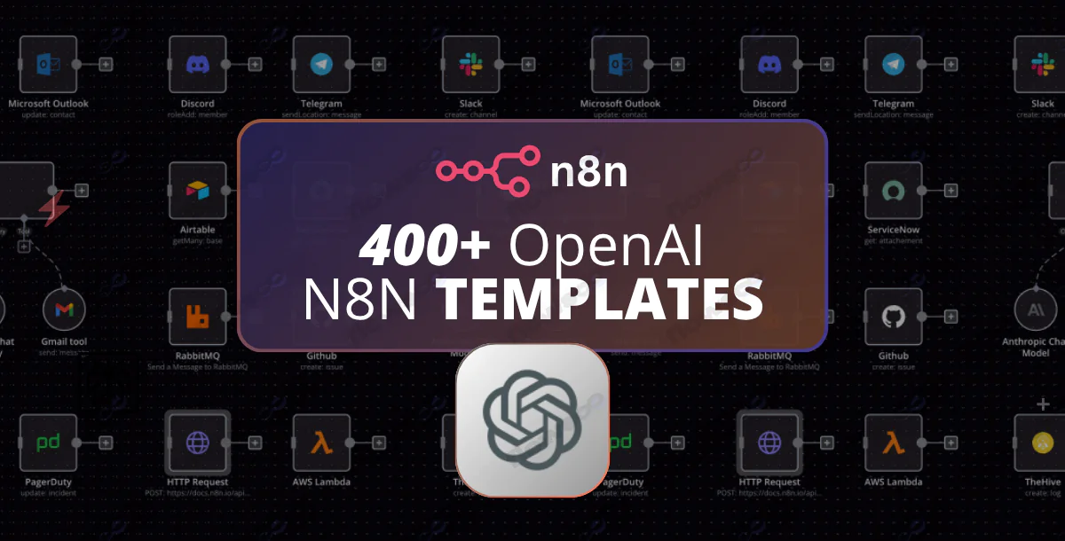 Exclusive Bundle of 400+ OpenAI n8n Workflow Templates